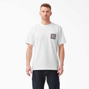 Dickies 100 Year Anniversary T-Shirt Bílé | CZ0000990