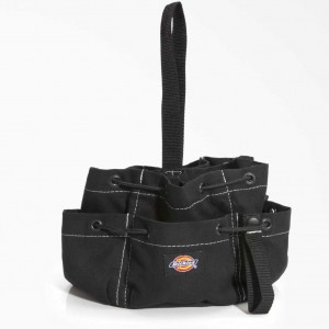 Dickies 12-Pocket Drawstring Tool Organizer Bag Černé | CZ0000420