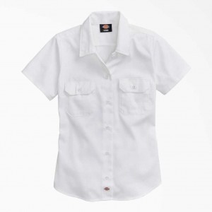 Dickies 574 Original Pracovní Shirt Bílé | CZ0000272