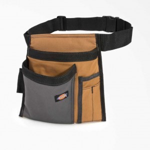 Dickies 5-Pocket Pracovní Apron with Tool Pouch Hnědé | CZ0000454