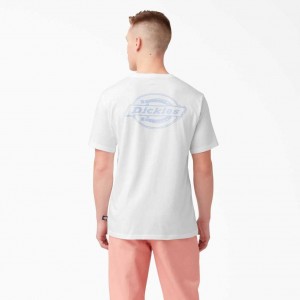 Dickies Back Logo Grafická T-Shirt Bílé | CZ0000994