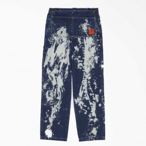 Dickies Brain Dead Bleached Jeans Indigo Blankyt | CZ0001606