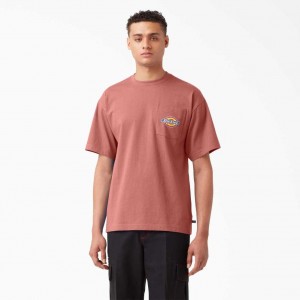 Dickies Chest Logo Pocket T-Shirt Rosette | CZ0000939