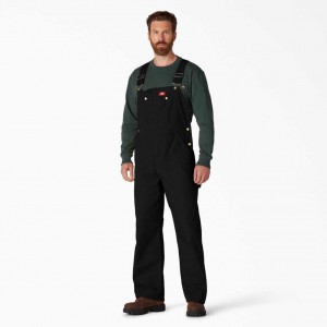 Dickies Classic Bib Overalls Černé | CZ0002478