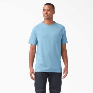 Dickies Cooling Krátké Sleeve T-Shirt Blankyt | CZ0000736