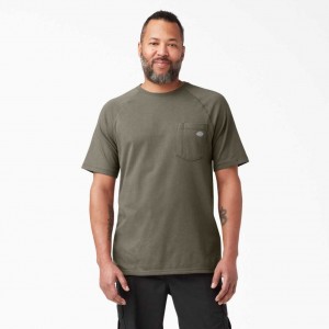 Dickies Cooling Krátké Sleeve T-Shirt Mushroom | CZ0000900