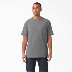 Dickies Cooling Krátké Sleeve T-Shirt Smoke Gray | CZ0000948