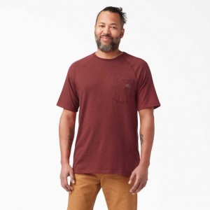 Dickies Cooling Krátké Sleeve T-Shirt Červené | CZ0000635