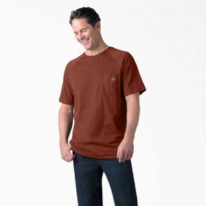 Dickies Cooling Krátké Sleeve T-Shirt Červené | CZ0000938