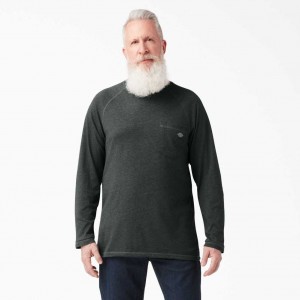 Dickies Cooling Long Sleeve T-Shirt Zelene | CZ0000838