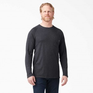 Dickies Cooling Long Sleeve T-Shirt Černé | CZ0000796