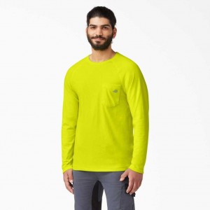 Dickies Cooling Long Sleeve T-Shirt Žluté | CZ0000597