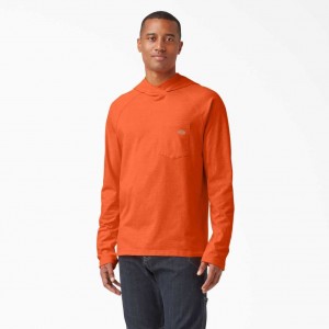 Dickies Cooling Performance Long Sleeve Sun Shirt Oranžové | CZ0001196