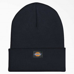 Dickies Cuffed Knit Beanie Tmavě Tmavě Blankyt | CZ0002019