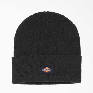 Dickies Cuffed Knit Beanie Černé | CZ0001983