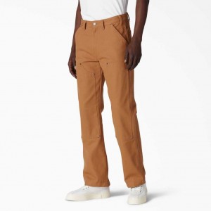 Dickies Duck Double Front Pants Hnědé | CZ0002165