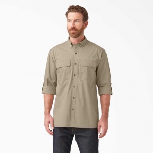 Dickies DuraTech Ranger Ripstop Shirt Desert Sand | CZ0000204