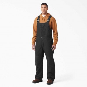 Dickies DuraTech Renegade FLEX Insulated Bib Overalls Černé | CZ0002473