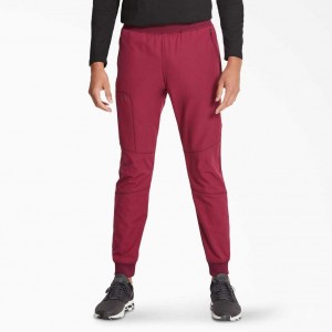 Dickies Dynamix Natural Rise Jogger Scrub Pants Wine | CZ0001435