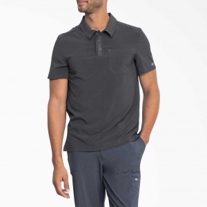 Dickies EDS Essentials Medical Polo Shirt Pewter Gray | CZ0001357