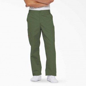 Dickies EDS Signature Cargo Scrub Pants Olivy Zelené Zelene | CZ0001413