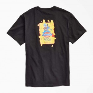 Dickies Estevan Oriol x Dickies Saddest Clown Krátké Sleeve T-Shirt Černé | CZ0000534