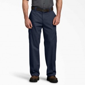 Dickies FLEX Relaxed Fit Rovný Leg Cargo Pants Tmavě Tmavě Blankyt | CZ0002404