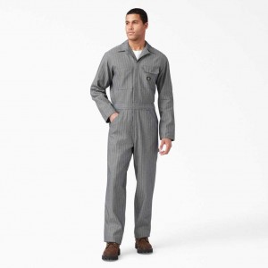 Dickies Fisher Pruhovaný Coveralls Fisher Stripe | CZ0002237