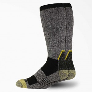 Dickies KEVLAR® Crew Socks, Size 6-12, 2-Pack Černé | CZ0001089