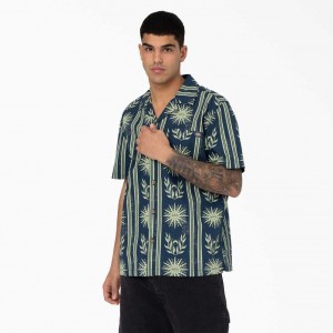 Dickies Kelso Summer Pattern Krátké Sleeve Shirt Blankyt | CZ0001179