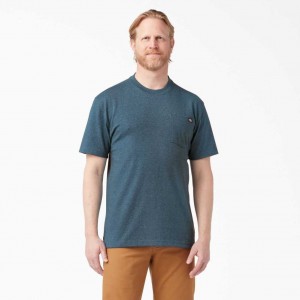 Dickies Krátké Sleeve Heavyweight Heathered T-Shirt Blankyt | CZ0000486