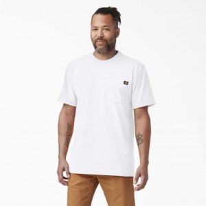 Dickies Krátké Sleeve Heavyweight T-Shirt Bílé | CZ0001016