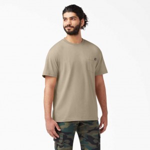 Dickies Krátké Sleeve Heavyweight T-Shirt Desert Sand | CZ0000725