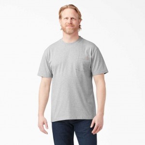 Dickies Krátké Sleeve Heavyweight T-Shirt Heather Gray | CZ0000807