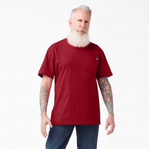 Dickies Krátké Sleeve Heavyweight T-Shirt Červené | CZ0000755