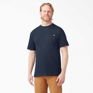 Dickies Krátké Sleeve Pocket T-Shirt Tmavě Tmavě Blankyt | CZ0000706