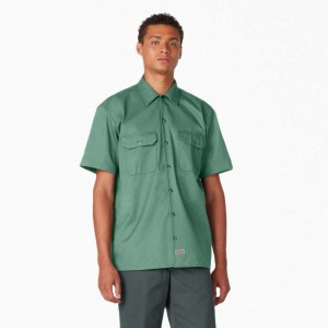 Dickies Krátké Sleeve Pracovní Shirt Tmavě | CZ0000185