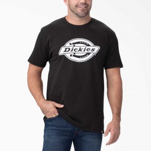 Dickies Krátké Sleeve Relaxed Fit Grafická T-Shirt Černé Bílé | CZ0001192