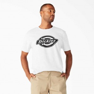 Dickies Krátké Sleeve Relaxed Fit Grafická T-Shirt Bílé | CZ0001291