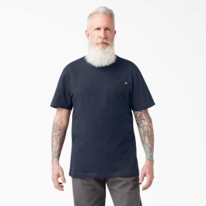 Dickies Krátké Sleeve Two Pack T-Shirts Tmavě Tmavě Blankyt | CZ0000694