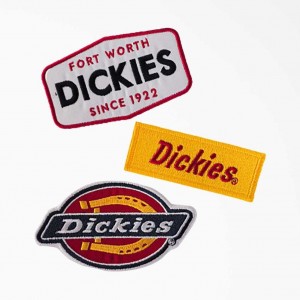 Dickies Logo Iron-on Patches, 3-Pack Assorted Colors | CZ0001066