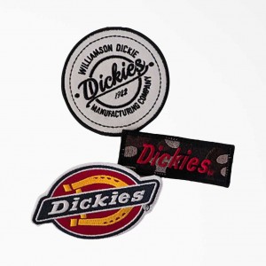 Dickies Logo Iron-on Patches, 3-Pack Assorted Colors | CZ0001067