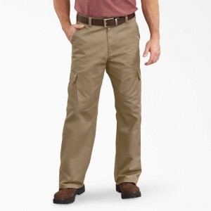 Dickies Loose Fit Rovný Leg Cargo Pants Hnědožlutý | CZ0002464