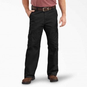 Dickies Loose Fit Rovný Leg Cargo Pants Černé | CZ0002456