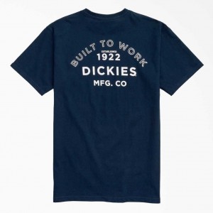 Dickies MFG. Co Grafická T-Shirt Tmavě Blankyt Blankyt | CZ0000908