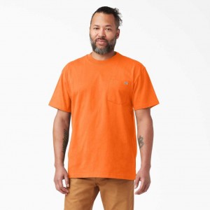 Dickies Neon Krátké Sleeve Heavyweight T-Shirt Oranžové | CZ0000593