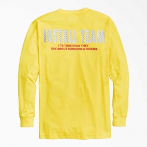 Dickies New York Sunshine x Dickies It's True What They Say Long Sleeve T-Shirt Žluté | CZ0001039