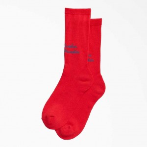 Dickies New York Sunshine x Dickies Paradise Socks Červené | CZ0001117