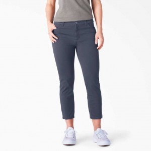 Dickies Perfect Shape Hubená Fit Capri Tmavě Blankyt | CZ0001549