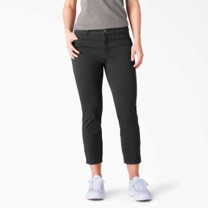 Dickies Perfect Shape Hubená Fit Capri Černé | CZ0001546